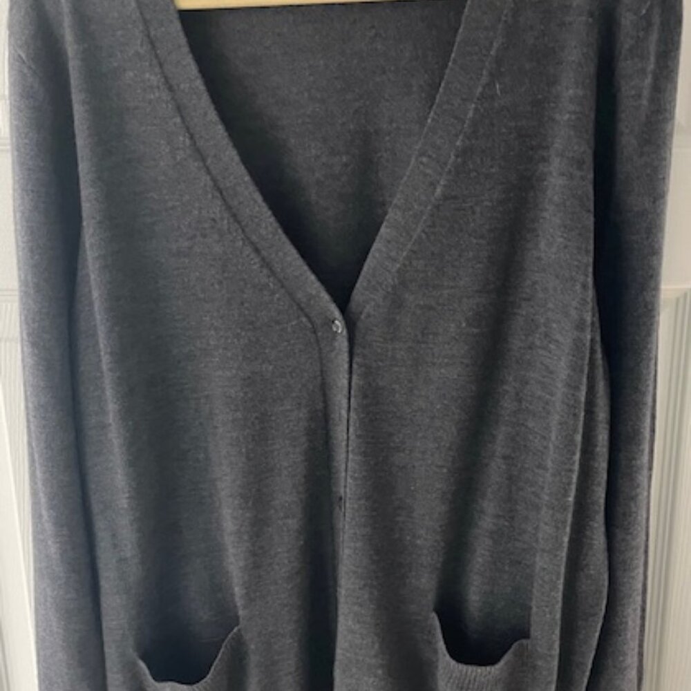 Lord & Taylor Extra Fine Merino Wool Cardigan Sweater Size 3X